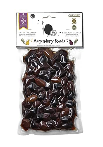 Pack of 4 Variety Mix Olives in Vacuum, 2 Greek Olive Varieties with 4 flavors, Freshly Sealed Olives with Extra Virgin Oil 4X20