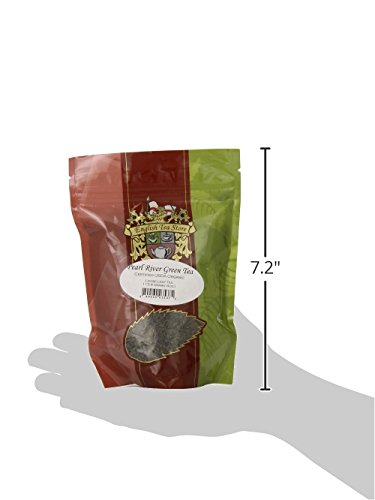 English Tea Store Loose Leaf, Organic Pearl River Green Tea Pouches - 4Oz, 4 Ounce