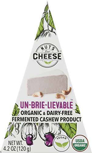 NUTS FOR CHEESE Organic Un Brie Lievable Cashew Cheese, 4.2 OZ
