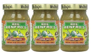 Mrs. Renfros Hot Green Jalapeno Salsa, 16 oz (Pack of 3)