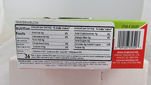 Top Pops Chewy Taffy Pops, Watermelon, 16.9 Ounce