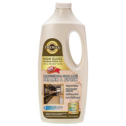 Trewax Professional Gold Label Sealer Wax Gloss Finish, 32-Ounce (887135027)