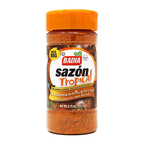 Badia Sazon Tropical With Coriander And Annatto, 6.75 Ounce (Pack Of 6)