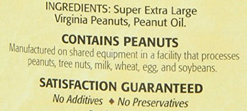 The Peanut Shop of Williamsburg Salt Free Handcooked Virginia Peanuts, 32-Ounce Tin