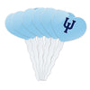 GRAPHICS & MORE Cupcake Picks Set of 6, Acrylic, Upper Iowa University Secondary Logo Heart Design
