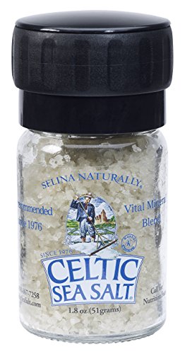 Light Grey Celtic Sea Salt Mini Grinder, 1.8 Ounces
