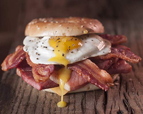 Burgers Smokehouse Smoked Bacon Steaks, Pepper Coated, Four 1 lb Packages