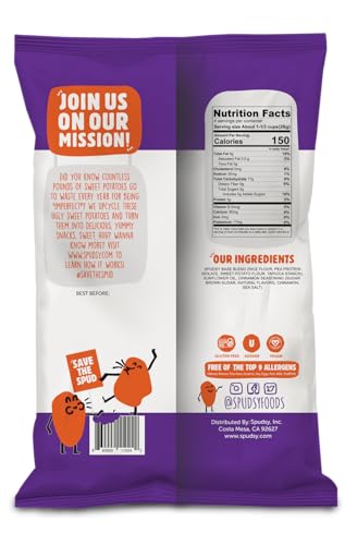 Spudsy Sweet Potato Cinnamon Puffs, 4 oz