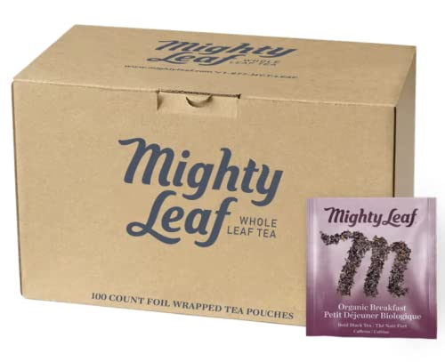 Mighty Leaf Organic Breakfast Tea 100 Tea Pouches