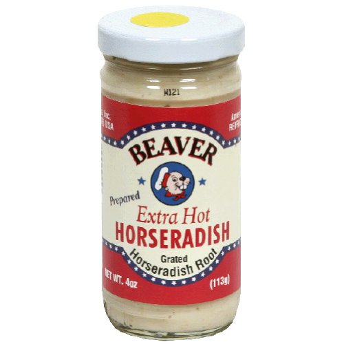 Beaver, Horseradish Xhot, 4 Oz, (Pack Of 12)