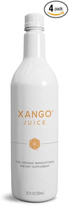 XANGO Mangosteen Juice 750 ml, 4-Pack - Refreshing Antioxidant Drink, Model XA