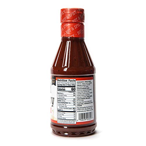 Head Country Bar-B-Q Sauce, Hot & Spicy | Soy Free, Gluten Free Spicy Bbq Sauce With No Added Preservatives | Spicy & Tangy Championship Barbecue Sauce For Pizza, Spuds & Wings | 20 Ounce, Pack Of 1