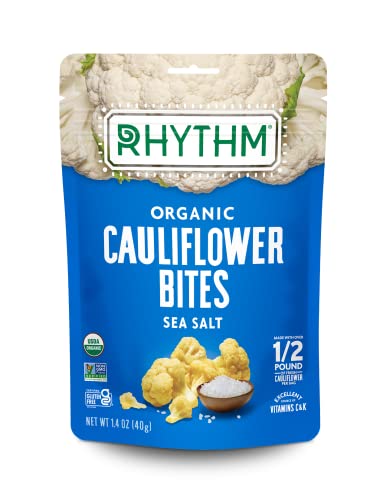 Rhythm Superfoods, Organic Sea Salt Cauliflower Bites, 14 Ounce