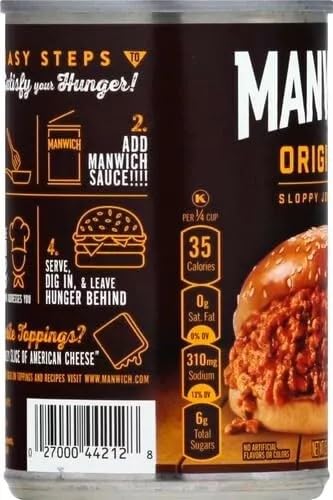 Canned Sloppy Joe Sauce - For Sandwiches, Tacos, Meatloaf & More - 15 Oz (Pack Of 6)
