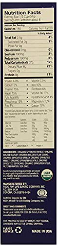 Food For Life Ezekiel 4:9 Sprouted Crunchy Cereal, Golden Flax, Vegan Friendly, Kosher, USDA Certified Organic, Non-GMO, 16 Ounc