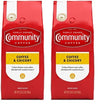 Community Coffee Coffee & Chicory Blend 32 Ounces, Medium Dark Roast Ground Coffee, 32 Ounce Bag (Pack of 2)
