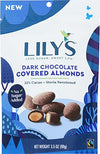 Lilys Sweets, Dark Chocolate Covered Almonds, 3.5 Ounce