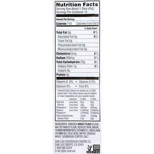 San Luis Sourdough Cracked Wheat Bread, Sourdough Bread, 24 oz Bag