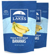 Thousand Lakes Freeze Dried Fruit - Sliced Bananas 2-Pack 3.2 Ounces (6.4 Ounces Total) | No Sugar Added | No Oils Or Fat | 100%
