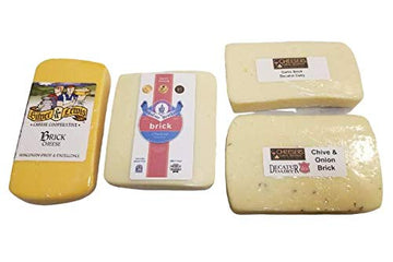 Wisconsin Brick Cheese Sampler (2lbs)