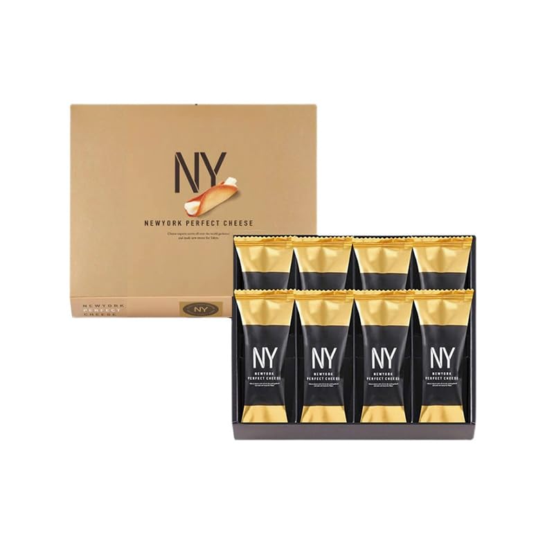 Ny New York Perfect Cheese Cheese Roll Cheese Cookie Cream Sandwich Wafer Roll Crispy Butter Cookies Japanese Imported Elegant Asian Snacks Non-Gmo Casual Snacks Afternoon Tea Pastries (8Pcs-157G)