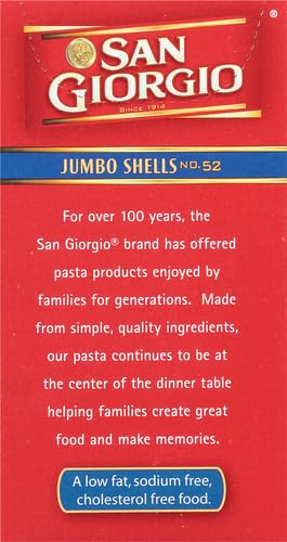 San Giorgio Jumbo Shells Pasta, 12 Oz