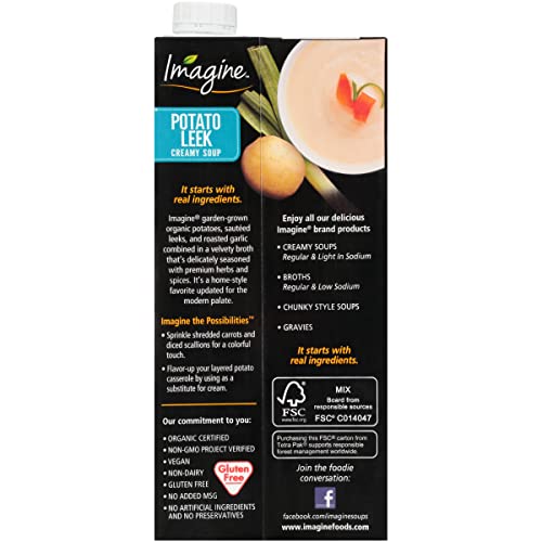 Imagine Organic Potato Leek Creamy Soup 32 Fl. Oz (Pack Of 6)