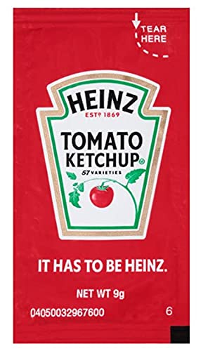 Concession Essentials Ketchup- Heinz Single Serve Packages .32 Ounces (Pack of 200)
