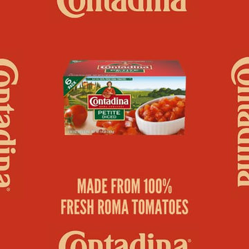 Contadina Canned Petite Cut Diced Tomatoes, 14.5 Oz (Pack Of 6 Cans)
