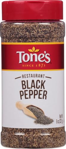 Tone'S Restaurant Black Pepper, 8.00 Ounce