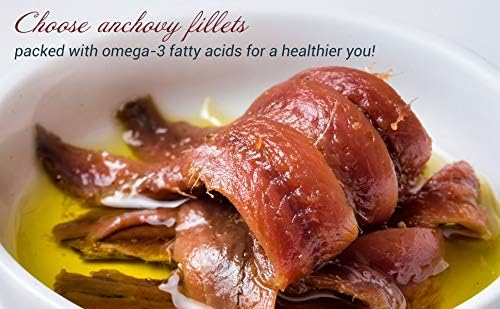 Agostino Recca Anchovy Fillets In Olive Oil, 230G (8.1Oz), Wild Caught From Italy, For Pizza, Pasta, Salads