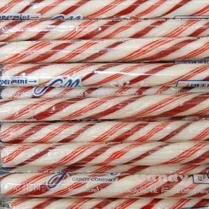 Peppermint Candy Sticks - Box Of 80 Candy Sticks Individually Wrapped - Carefully Packaged By Snackadilly