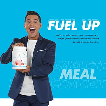 Yes You Can! Meal Replacement Shake, 15 Servings, 20g Protein, 0g Added Sugars, Strawberry Flavor