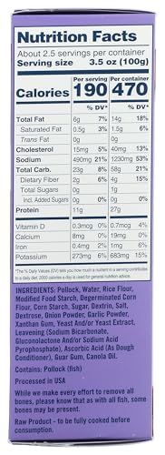 Starfish, Gluten-Free Fish Sticks, 9 oz (Frozen)