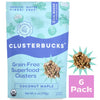 Lil Bucks Clusterbucks Gut Friendly Clusters made with Regenerative Organic Sprouted Buckwheat, Gluten Free Snack (Coco Maple, 6