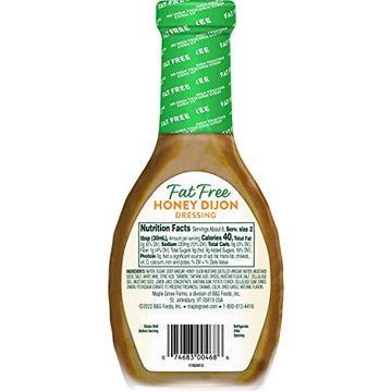 Maple Grove Farms Fat Free Salad Dressing, Honey Dijon, 8 Ounce (Pack Of 12)