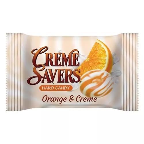 Cream Savers Orange & Cream, 6.25 Ounce Bag (Pack Of 2), Individually Wrapped Hard Candy, Orange Candy, The Hampton Candy Compan