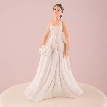 Weddingstar Contemporary Vintage Bride Porcelain Figurine Cake Topper