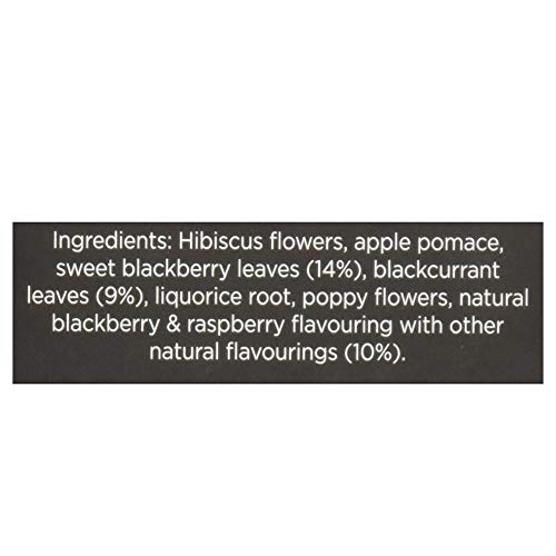 Taylors Of Harrogate Blackberry & Raspberry Herbal Tea, 20 Count (Pack Of 6)