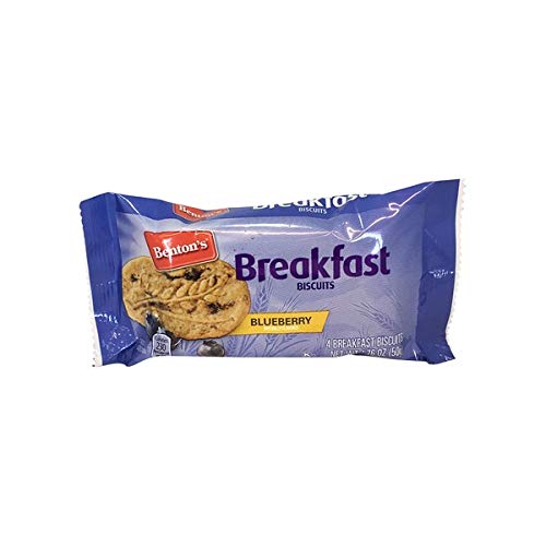 FCV Bentons Whole Grain Blueberry Energy Breakfast Biscuits - 2 Boxes (5 Packs)