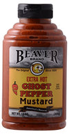 Beaver Ghost Pepper Mustard, 13 Ounce Squeeze Bottle