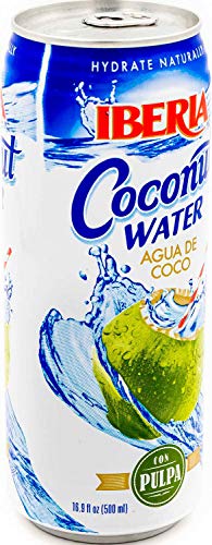 Iberia Coconut Water With Pulp 16.9 Fl Oz (Pack Of 24)
