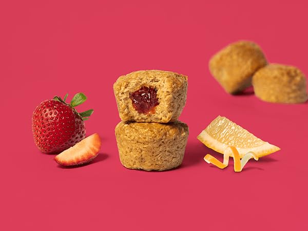 Bobos Oat Bites Stuffd Strawberry Lemonade, Pack of 30 (1.3 oz Bites), Gluten Free Whole Grain Rolled Oats
