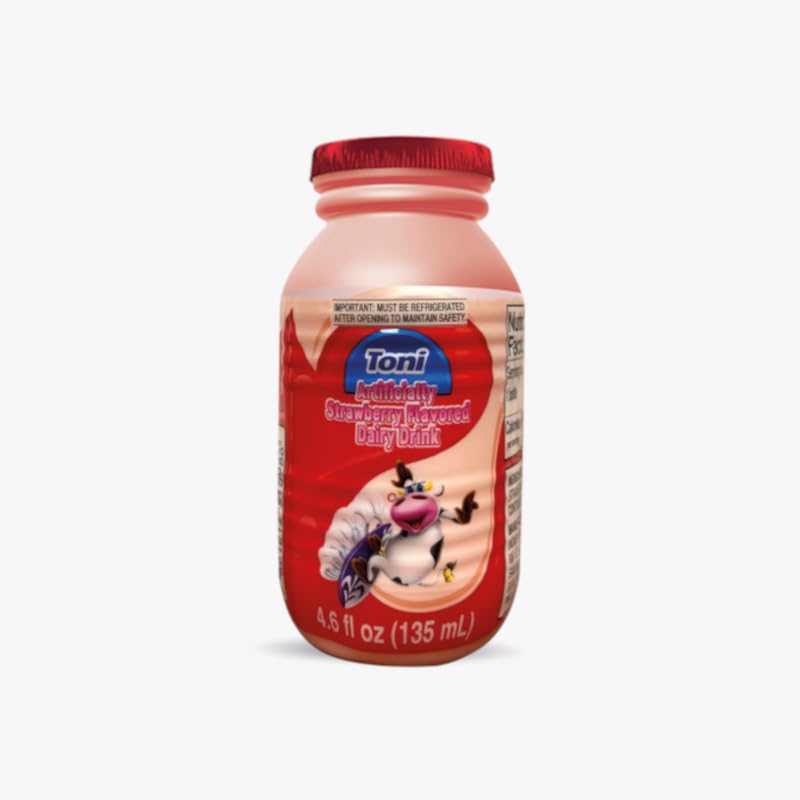 Toni Leche Sabor Fresa/Strawberry Flavor Milk (Pack of 12)