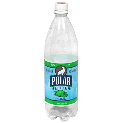 Polar Seltzer Lime Seltzer Water - Case of 12 - 33.8 fl oz Cans