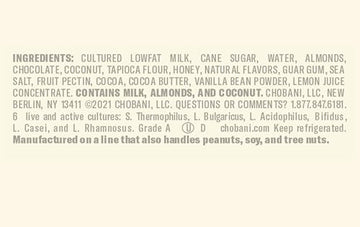 Chobani Flip Low-fat Greek Yogurt, Chocolate Almond Coco Loco 4.5oz, 4-pack