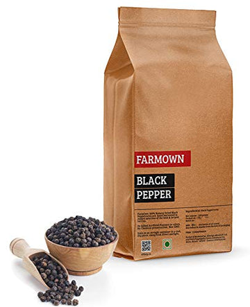 Farmown Black Pepper Whole Peppercorn (250 Grams)