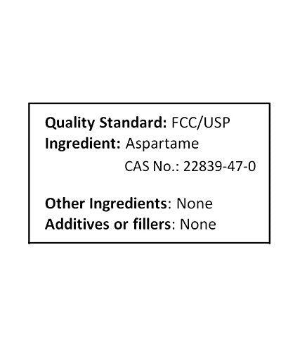 NuSci Aspartame Pure Powder 50 grams (1.75 oz) Low Calorie Sweetener