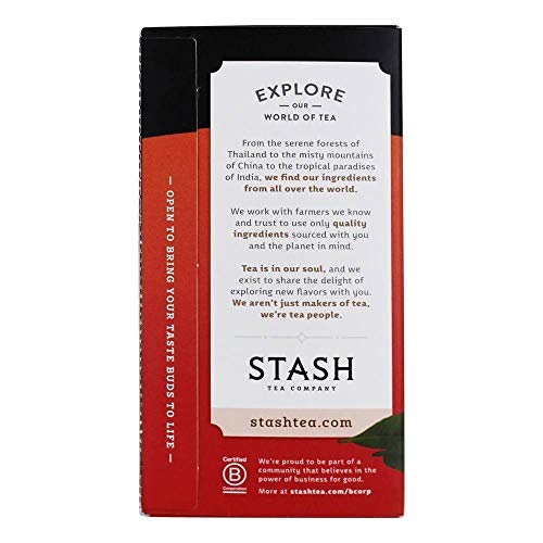 Stash Tea Decaf Chai Spice Tea 18 Count Tea Bags (Packaging May Vary) Individual Decaffeinated Black Tea Bags, Use In Teapots Mu