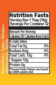 Beachsquatch Mango Jam, 20 Ounce Jar - 2 Pack